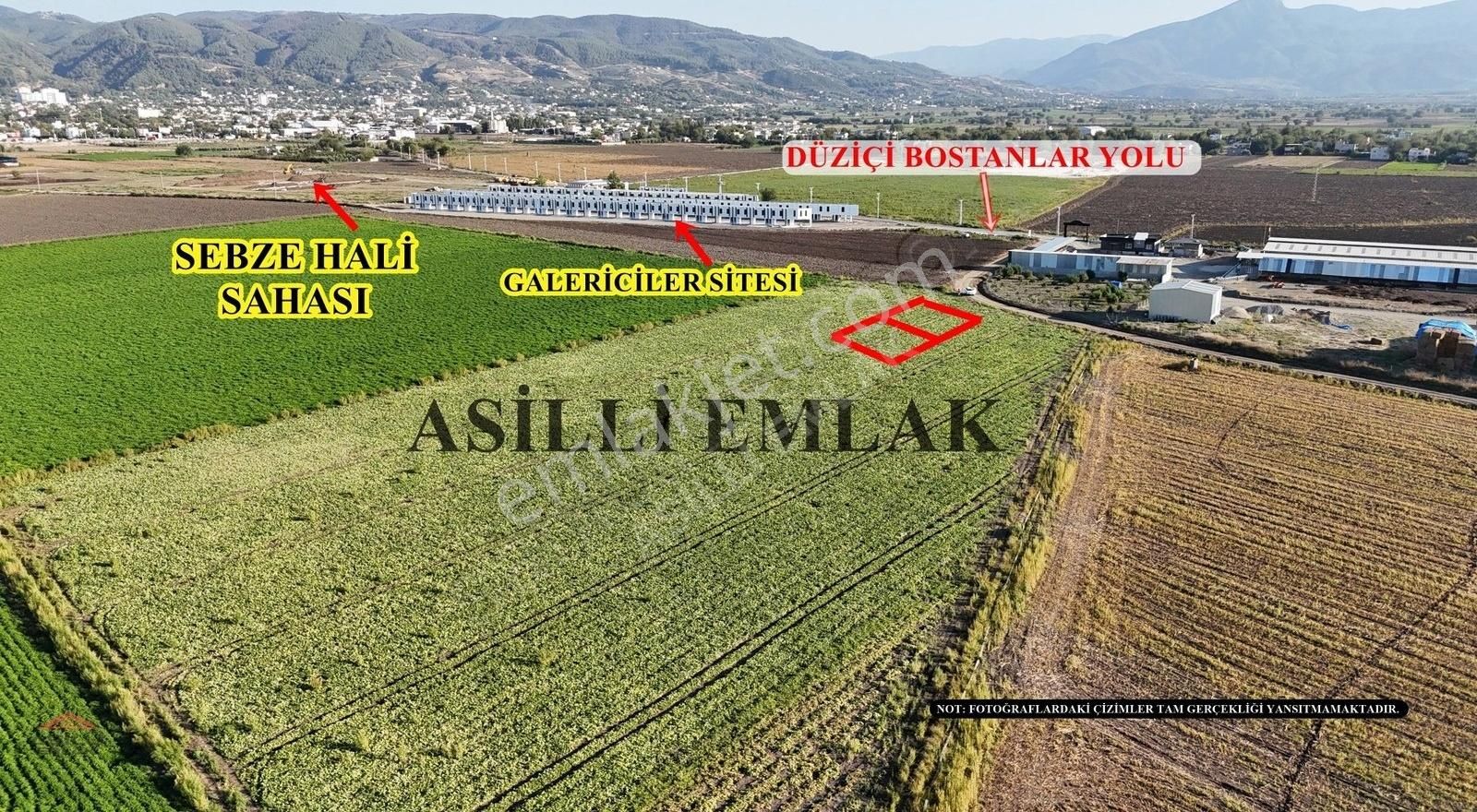 Düziçi Çiftlik Satılık Tarla Galericiler Sitesi Ve Sebze Hali Yanında Satılık Arsa