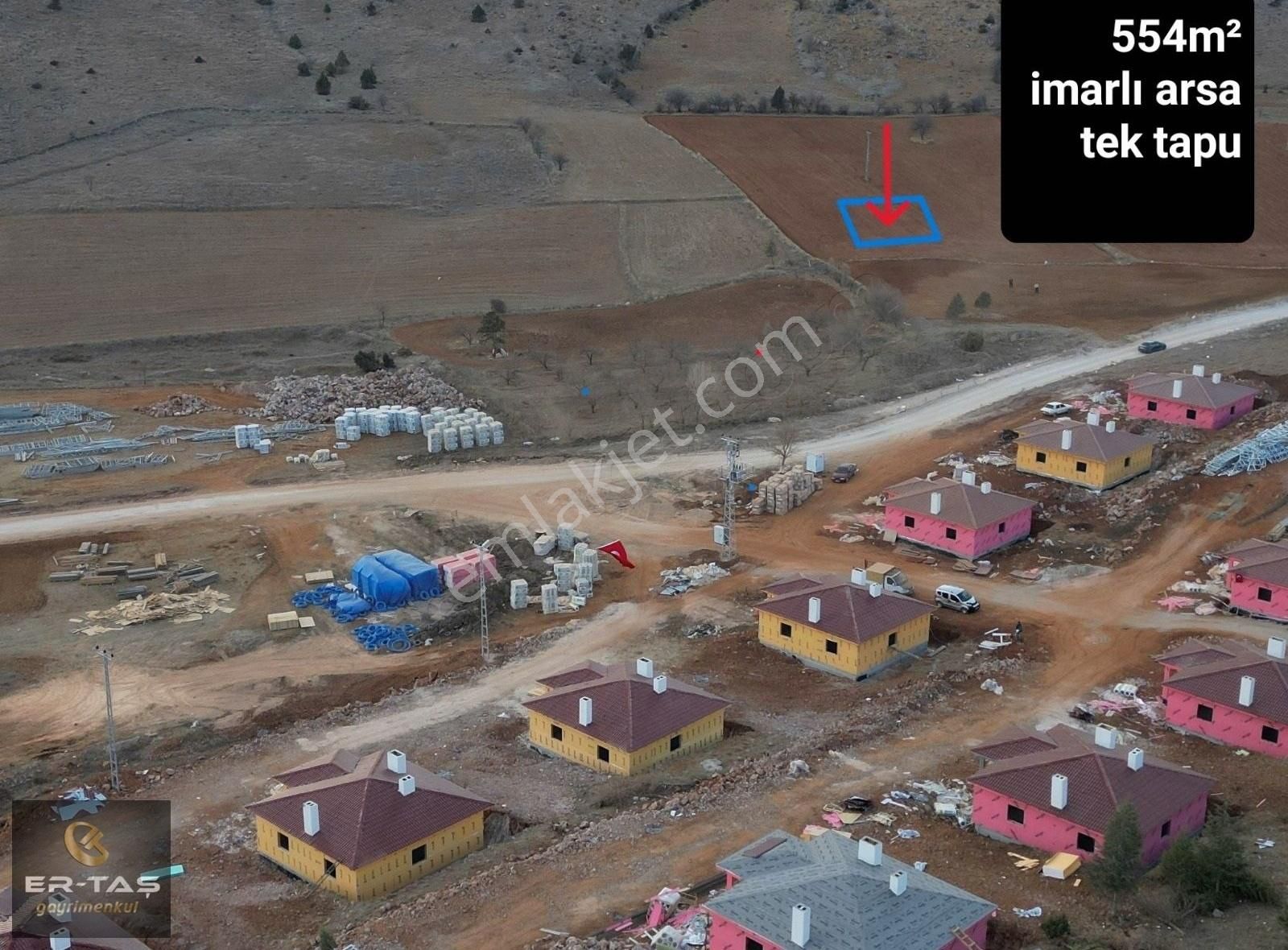 Göksun Hacımirza Satılık Konut İmarlı Er-taş'tan 554m² Tek Tapu İmarlı Arsa