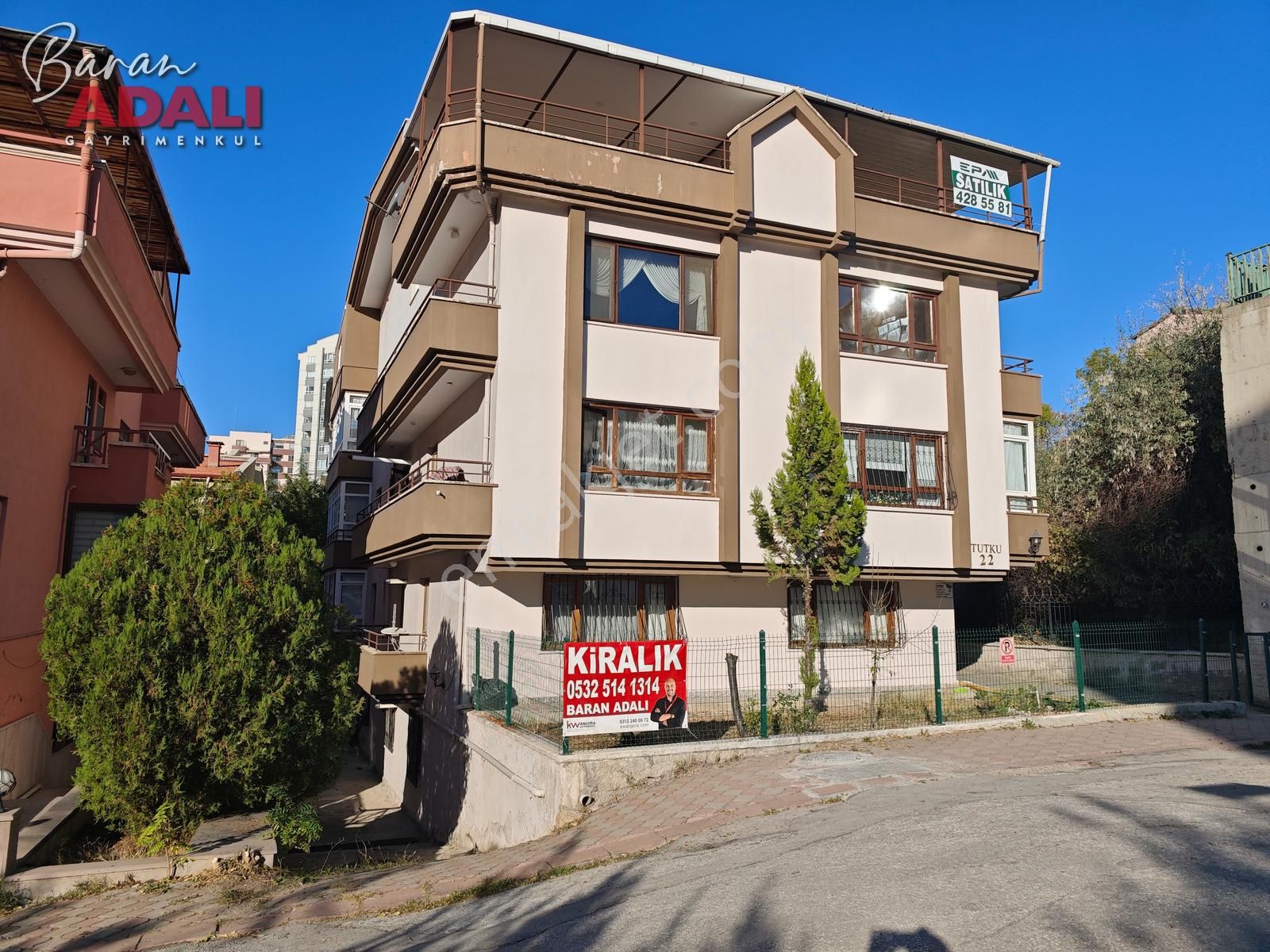 Çankaya Yıldızevler Kiralık Daire Turan Güneş Ceddesi'nde Ters Dubleks