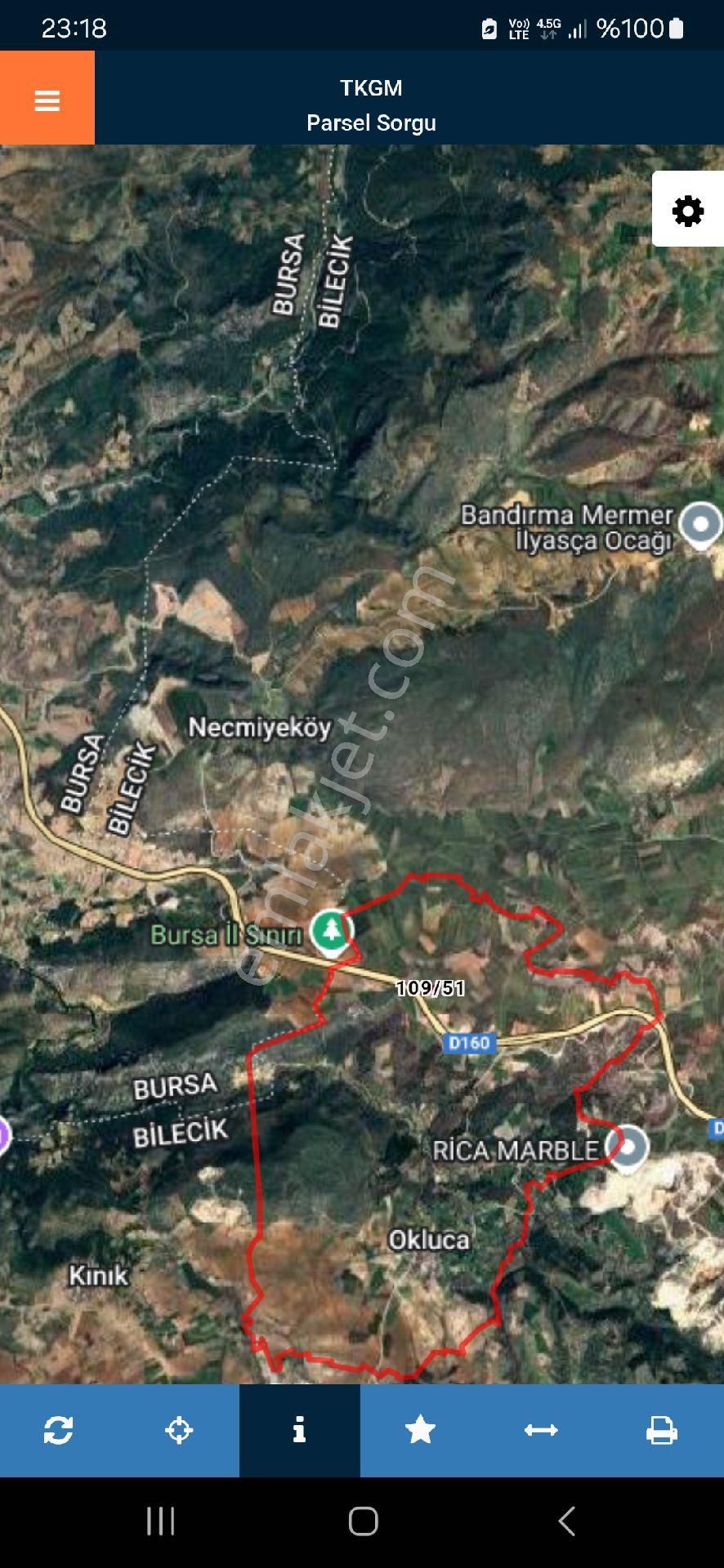 Bilecik Merkez Okluca Köyü Satılık Bağ & Bahçe Bilecik Merkez Okluca Köyünde 1.5 Dönümlük Fırsat Arazisi