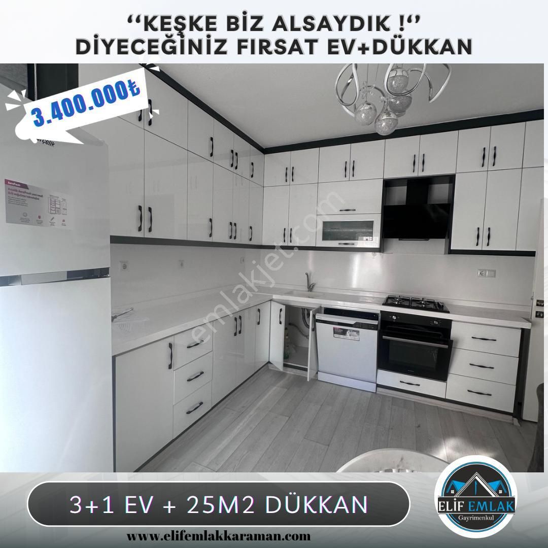 Karaman Merkez Alacasuluk Satılık Daire ‘‘keşke Biz Alsaydık ! ‘’diyeceğiniz Fırsat Ev+dükkan