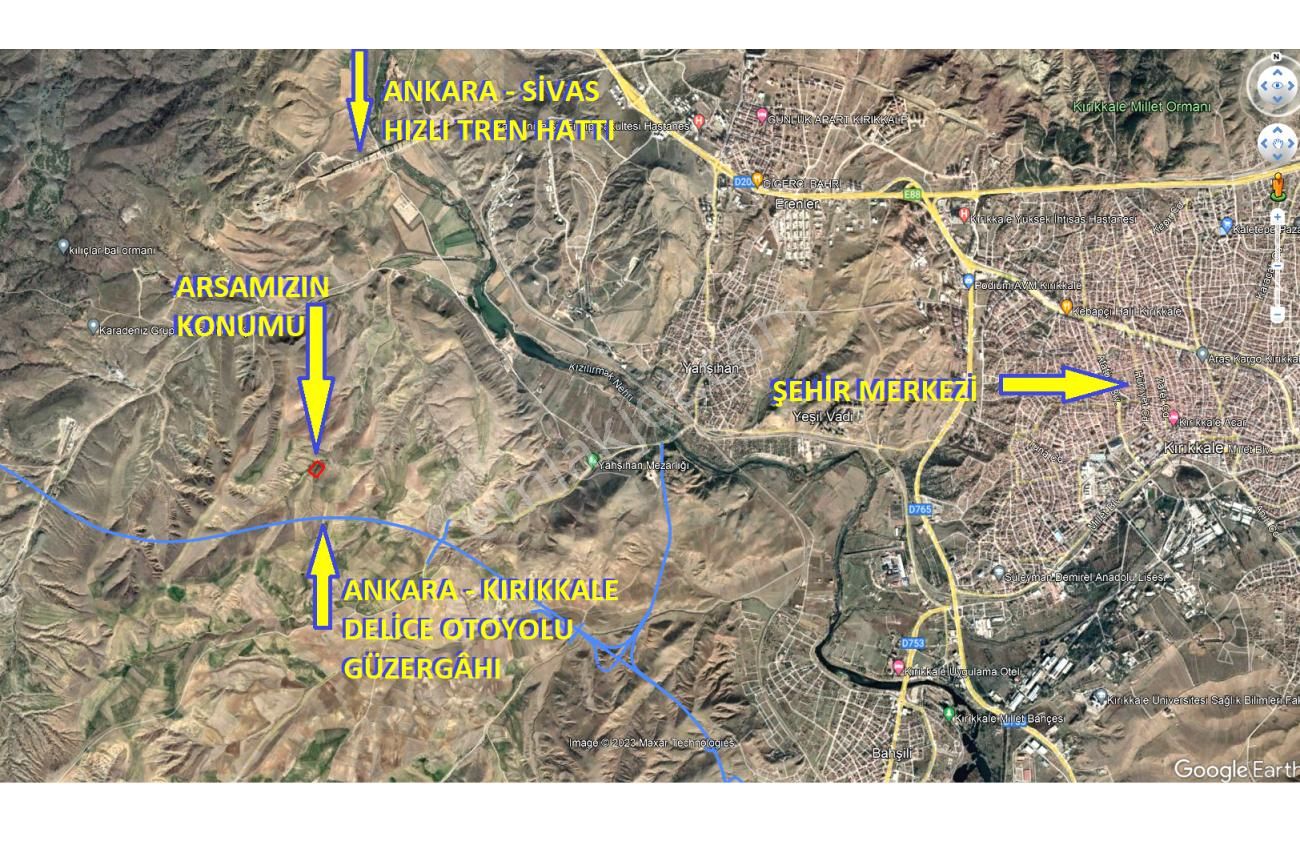 Yahşihan Kadıoğlu Satılık Konut İmarlı Kırıkkale'de 10 Kat İmarlı 18 Dairelik Kaçmaz Arsa Hissesi