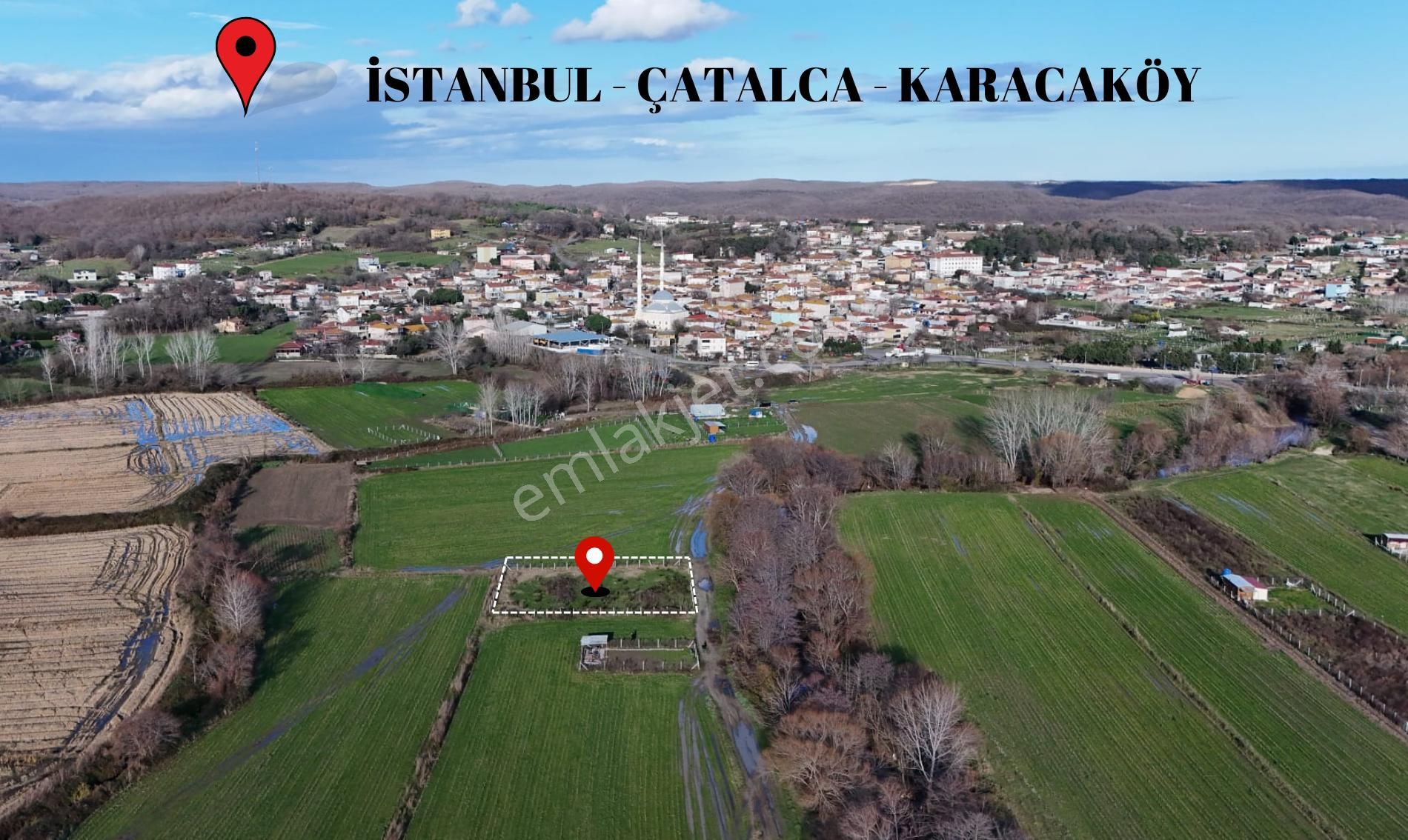 Çatalca Karacaköy Merkez Satılık Tarla Güven'den Çatalca'da 1.059m² Yola Cephe Parselimiz Satıştadır...