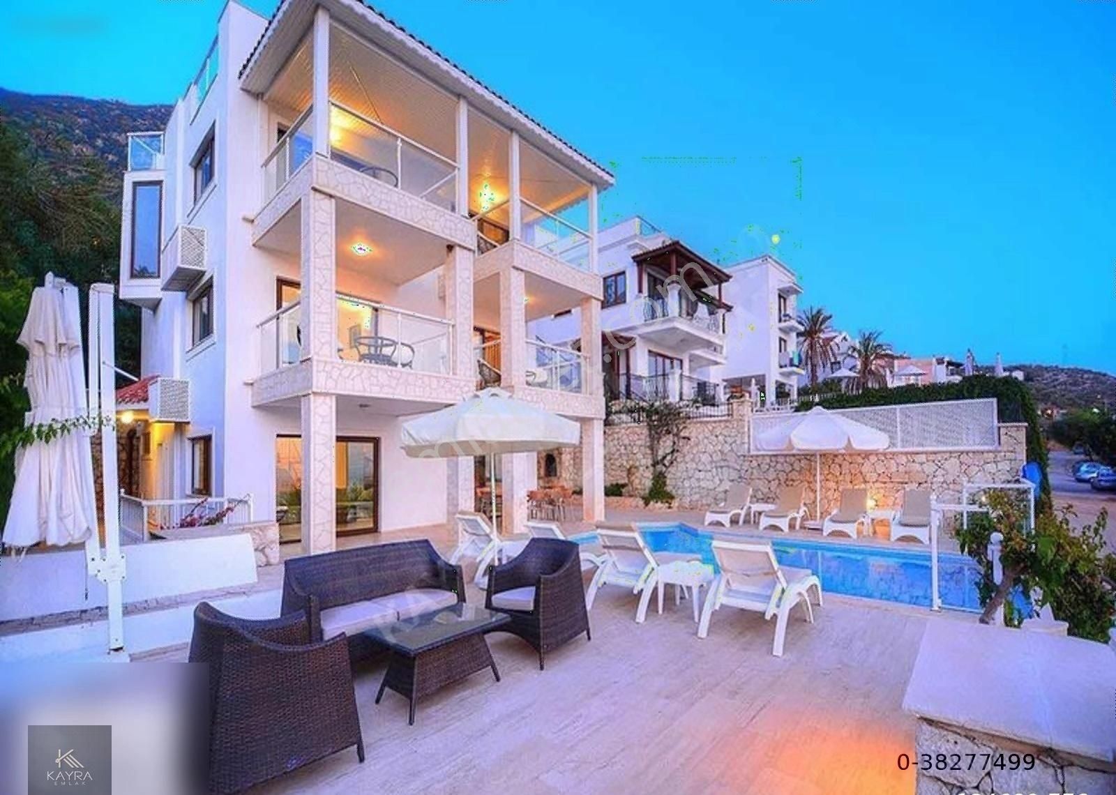 Kaş Kalkan Satılık Villa ^^kayra'dan Kaş Kalkan'da Panaromik Deniz Manzaralı 4+1 Villa.!!