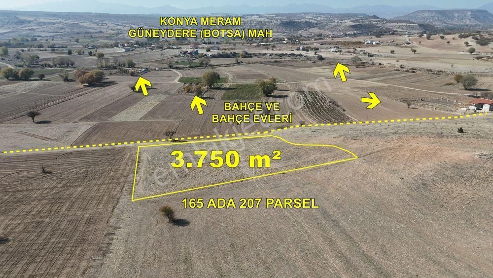 Meram Botsa Satılık Tarla Konya / Meram / Güneydere Mahallesinde 3.750 M² Müstakil Tapulu Tarla