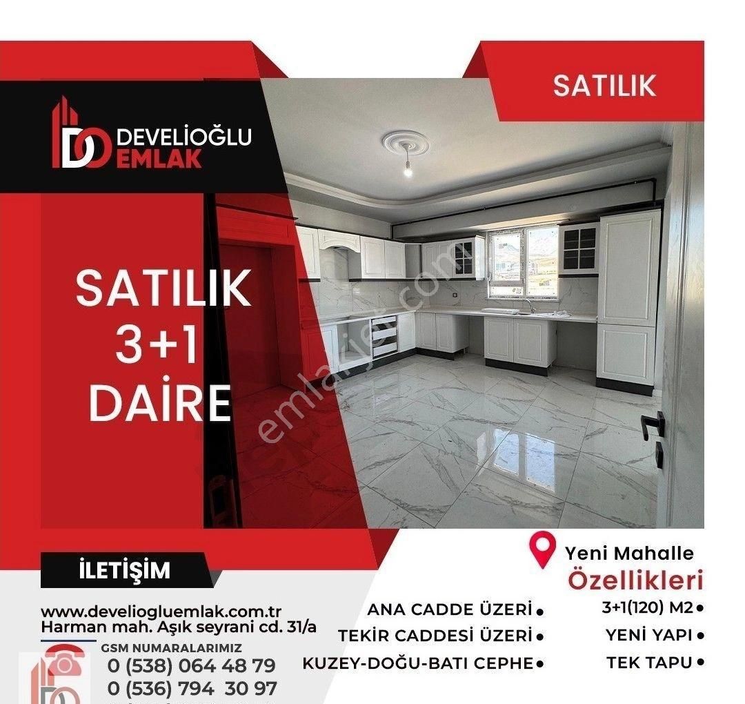 Develi Mustafa Asım Köksal Satılık Daire Develioğlu Emlak--tekir Caddesi Üzerinde 3+1 Lüx Daire