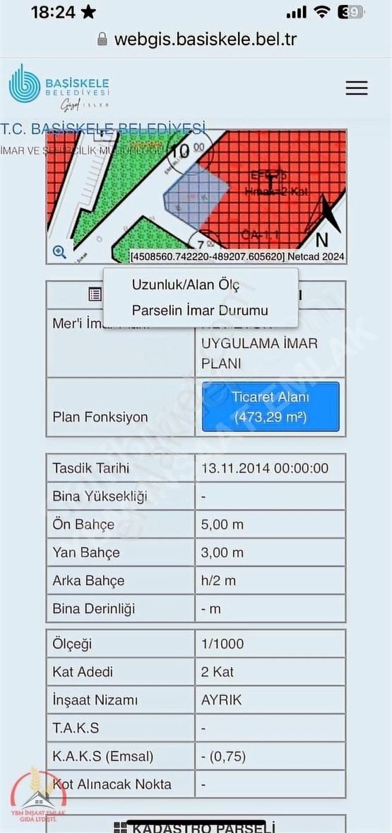 Başiskele Yeniköy Merkez Satılık Ticari İmarlı Başiskele Sepetlipınarda Satılık Ticari Arsa