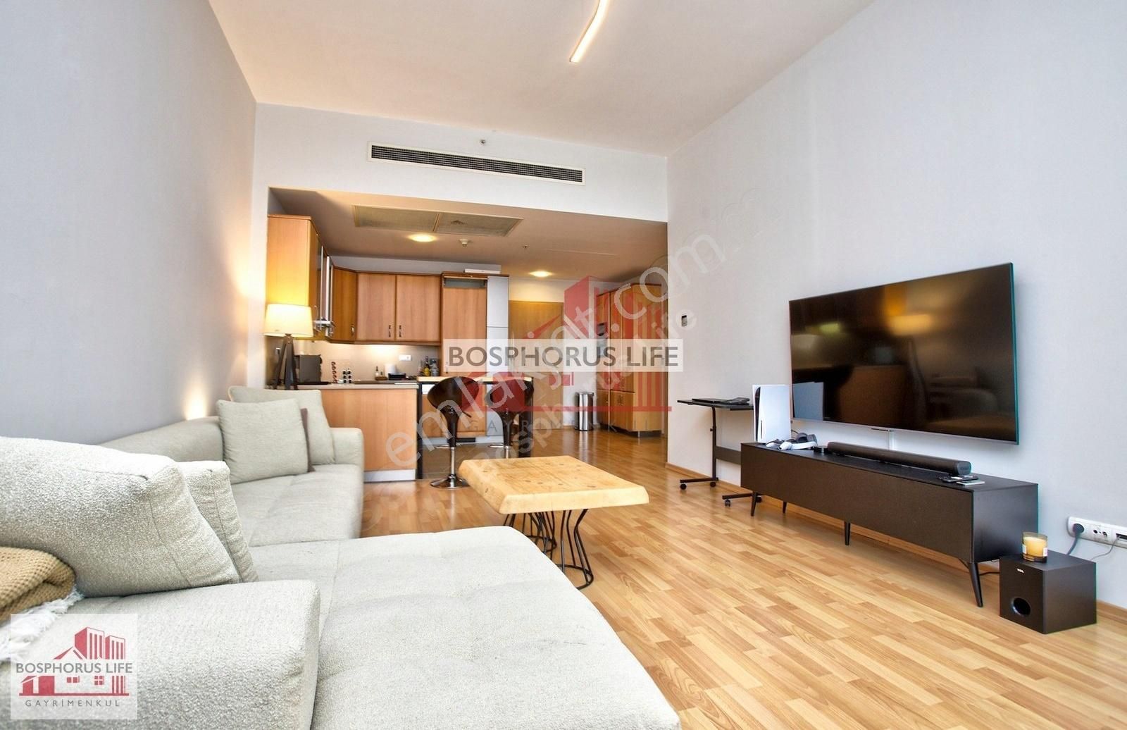 Şişli Fulya Satılık Residence Polat Tower Residence, Yüksek Katta Yenilenmiş 1+1 Daire