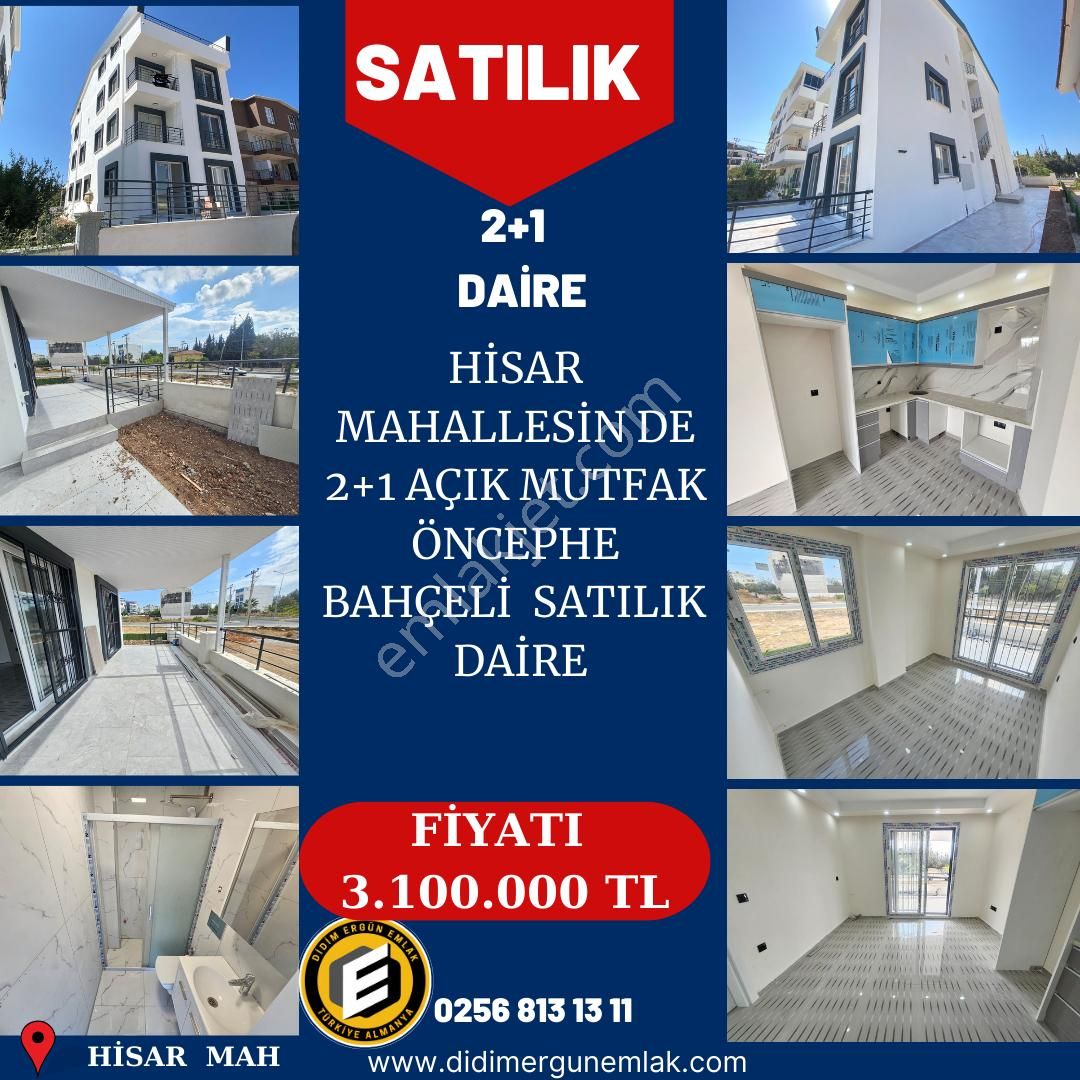 Didim Hisar Satılık Daire Didim Hisar Mahallesin De Önü Açık Bahçeli 2+1 Satılık Daire (ek: 1214)