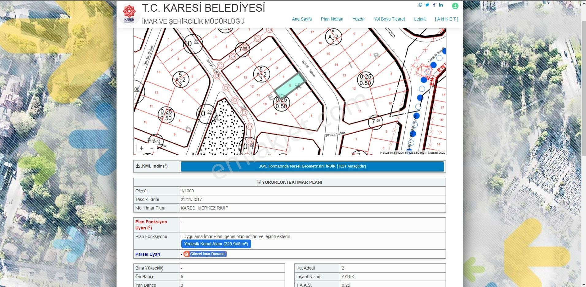 Karesi Kuva-İ Milliye Satılık Konut İmarlı Kuvayi Milliye De 2 Kat İmarlı