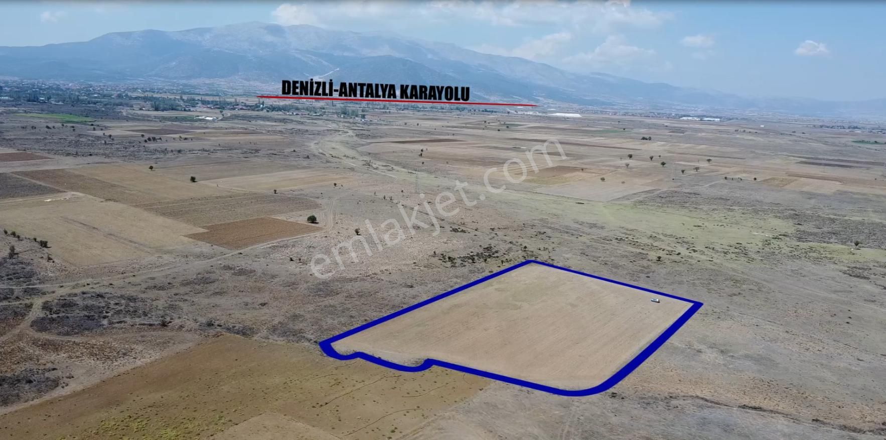 Acıpayam Kırca Satılık Tarla Araç Takası Acıpayam Kırca'da 2 Tarafı Mera 14.200 M2 Arazi