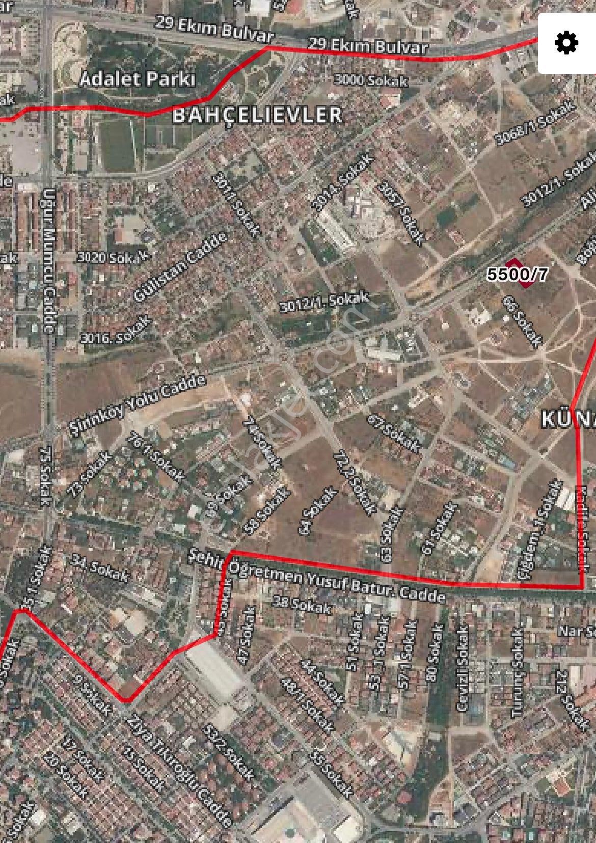 Denizli 29 Ekim Bulvarı Şirinköy Yolu 1500m2 Cadde Üzeri Arsa - Görsel 2