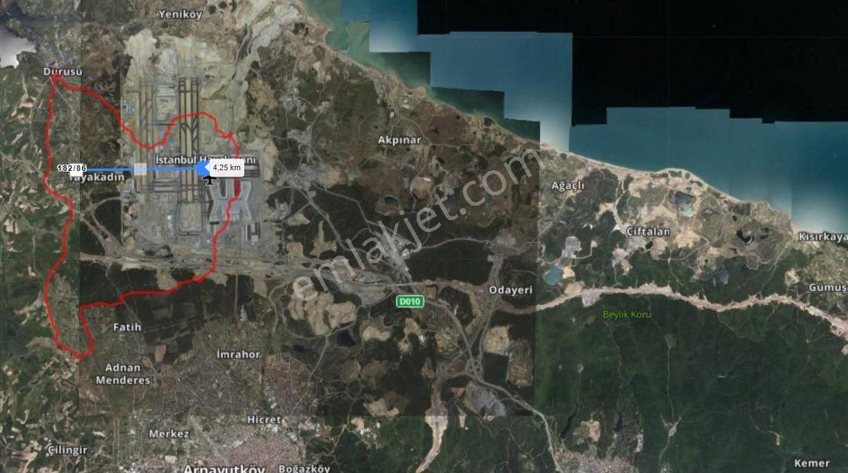 Arnavutköy'de Yatırımlık! 8.056 M2 Yatırım Fırsatı. Satılık Tarla & Arsa. - Görsel 6