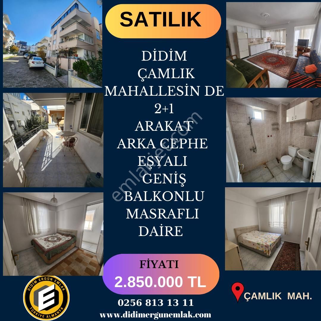 Didim Çamlık Satılık Daire Didim Çamlık Mahallesin De 2+1 Eşyalı Arakat Masraflı Daire ( Ek : 1240 )