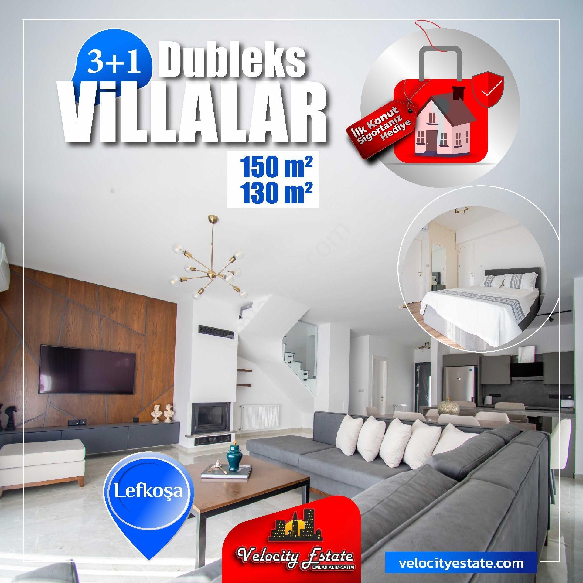 Lefkoşa Gönyeli Köyü Satılık Villa Lefkoşa Gönyeli'de Muhteşem Dizayn Kaçırılmayacak 3+1 Satılık Villa Fırsatı