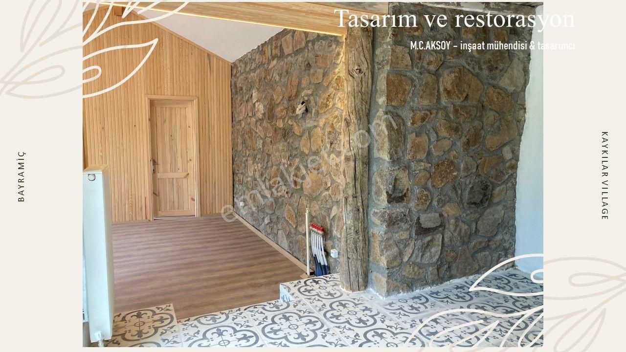 Çanakkale Bayramiç Kaykılar Köyü 513 M2 Bahçeli Müstakil Taş Ev - Görsel 27