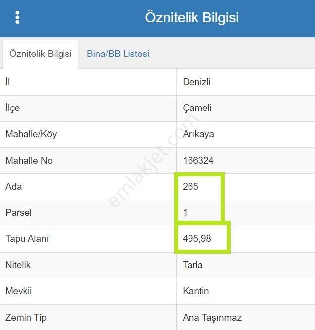 🦋lobby Fortis'ten Satılık Çameli Arıkaya'da 495 M² Tarla🦋 - Görsel 2