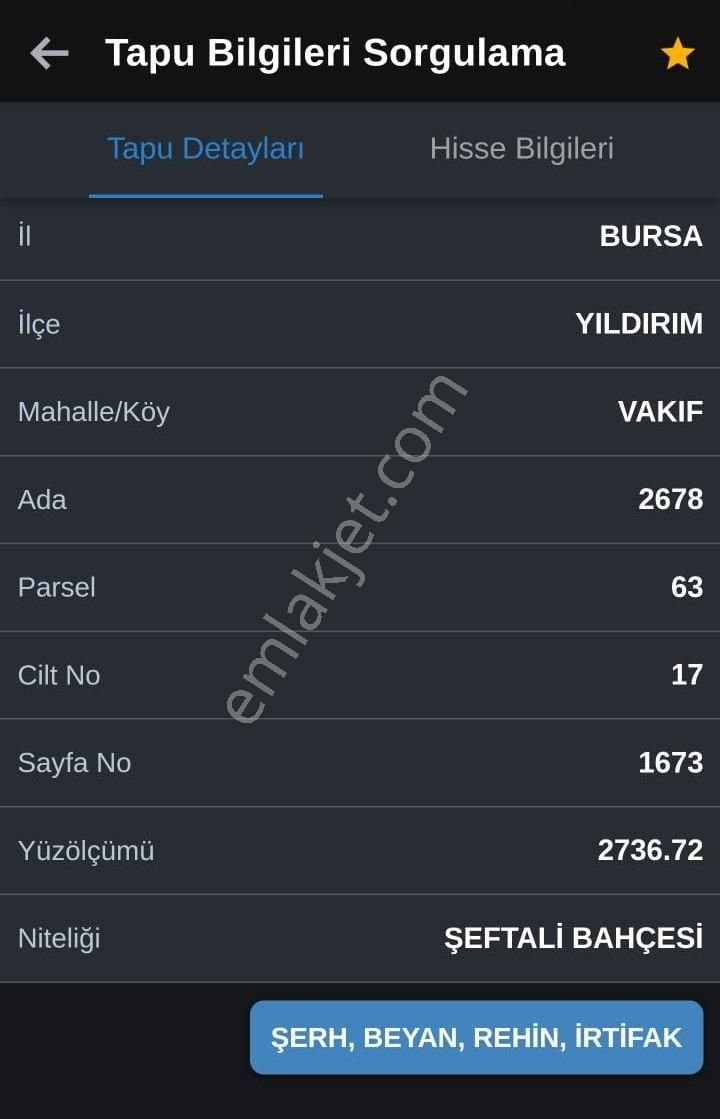 Bursa Kılıç Tan Vakıf Merkezde Satılık 912m2 Şeftali Bahçesi - Görsel 5
