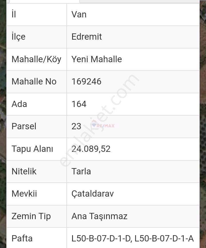 Edremit Yeni Satılık Konut İmarlı Van Edremit Yeni Mahallede 2kat İmarlı Satılık Arsa