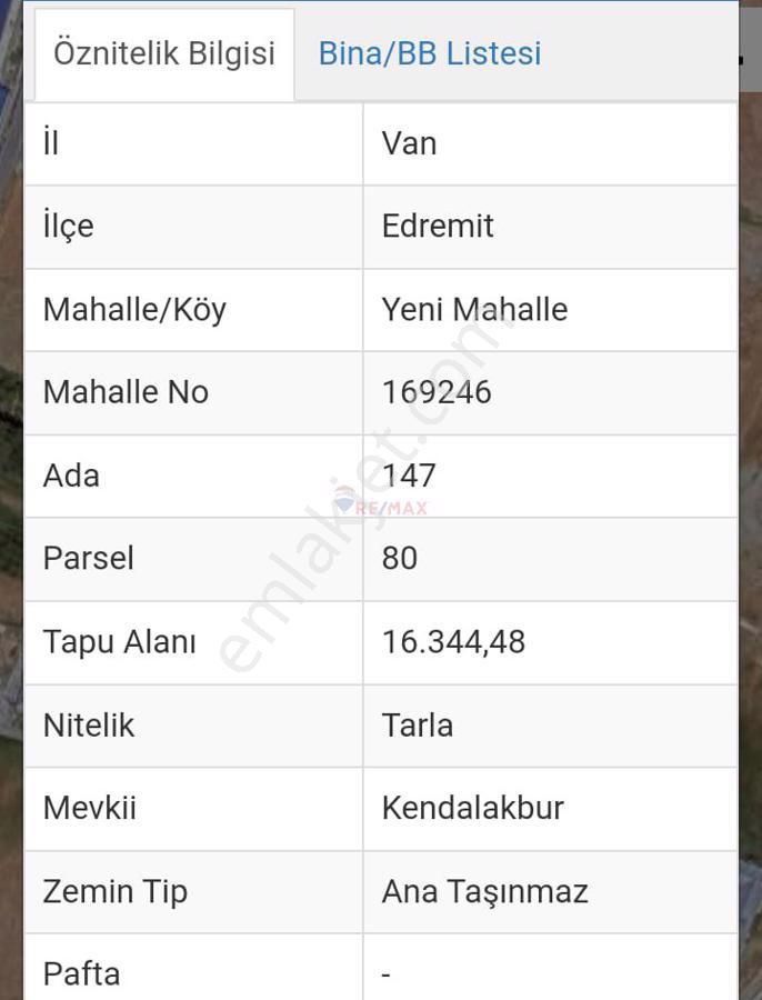 Edremit Yeni Satılık Konut İmarlı Van Edremit Yeni Mahallede 3 Kat İmarlı Satılık Arsa