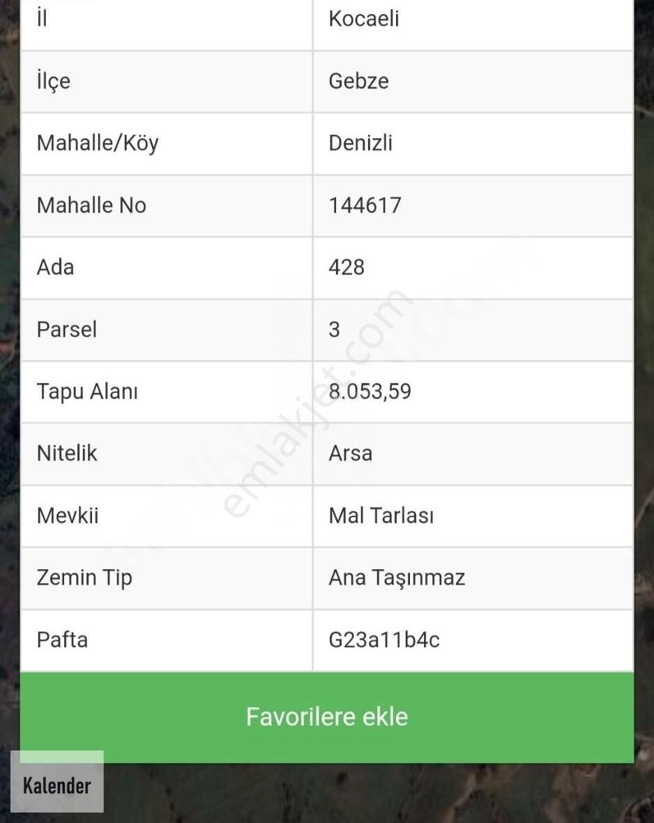 Gebze Denizli Köyünde Ticari Alanda 600 M2 Hisseli Arsa - Görsel 12