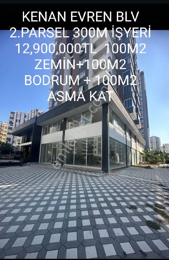 Çukurova Toros Satılık Dükkan & Mağaza K.evren Blv 2.parsel 300m İşyeri ( 100m2 Zemin+100m2 Asma +100m Bodrum) Video Bak