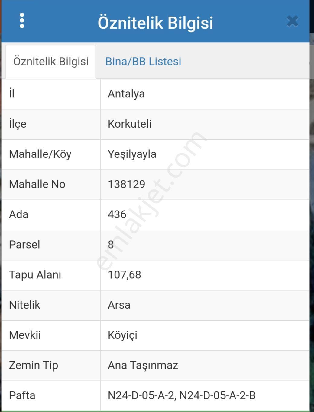 Korkuteli Yeşilyayla Satılık Konut+Ticaret Alanı Korkuteli Yeşilyayla Mh 107m2 Ticari + Konut İmarlı