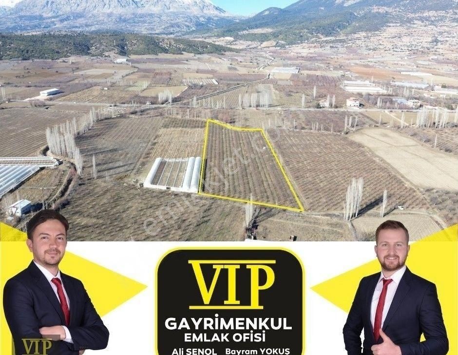 Elmalı Akçay Satılık Bağ & Bahçe Vip Gayrimenkul' Den Akçay Mah. 14.750m² Uygun Yetişkin Elma Bahçesi