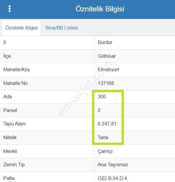 🦋lobby Fortis'ten Satılık Gölhisar Elmalıyurt'ta 8247 M² Tarla🦋 - Görsel 2