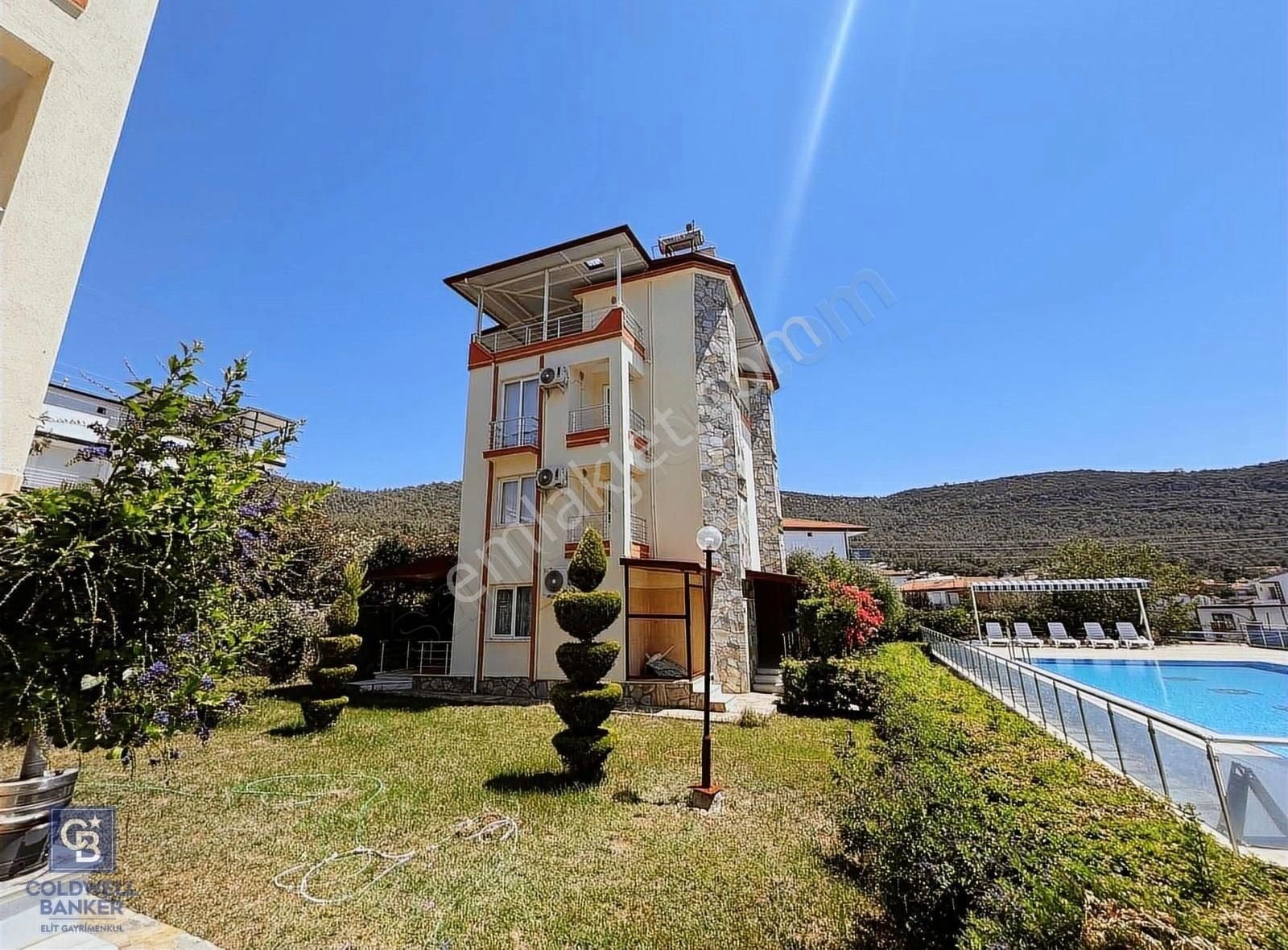 Didim Akbük Satılık Villa Akbük Manisalılar Sitesinde Satılık 4+1 Eşyalı