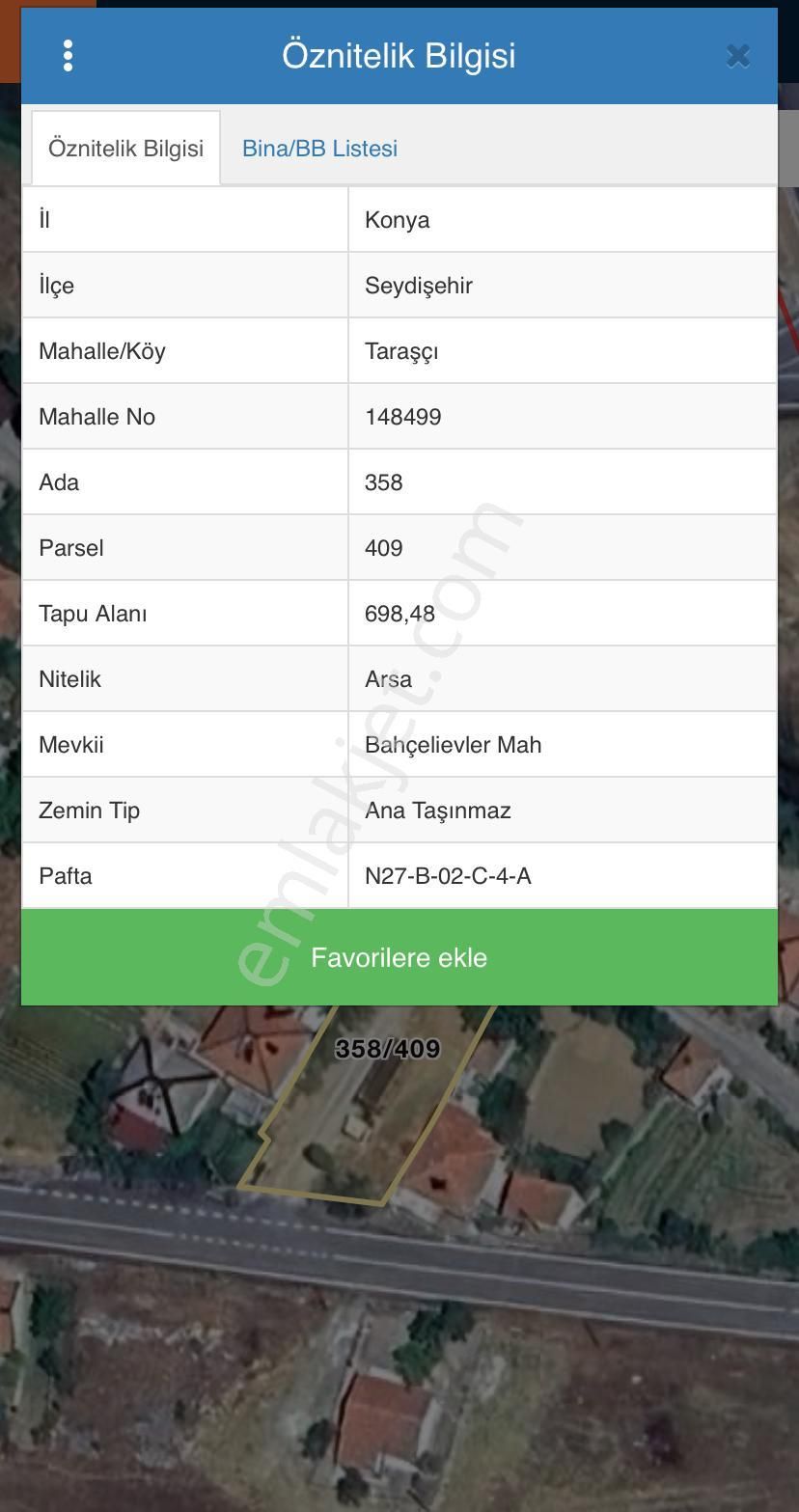 Seydişehir Bahçelievler Satılık Konut İmarlı Seydişehir Bahçeli Evlerde Fırsat Arsa