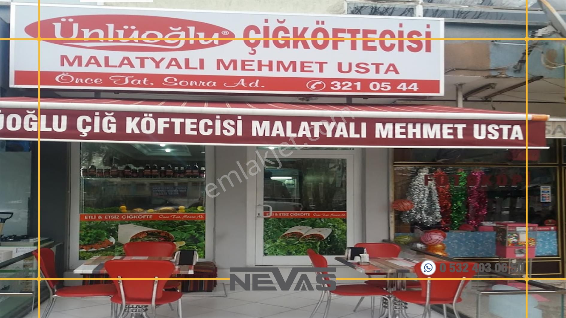 Keçiören Etlik Satılık Dükkan & Mağaza Nevas - Satılık İşyeri Faal Durumda Kiracılı