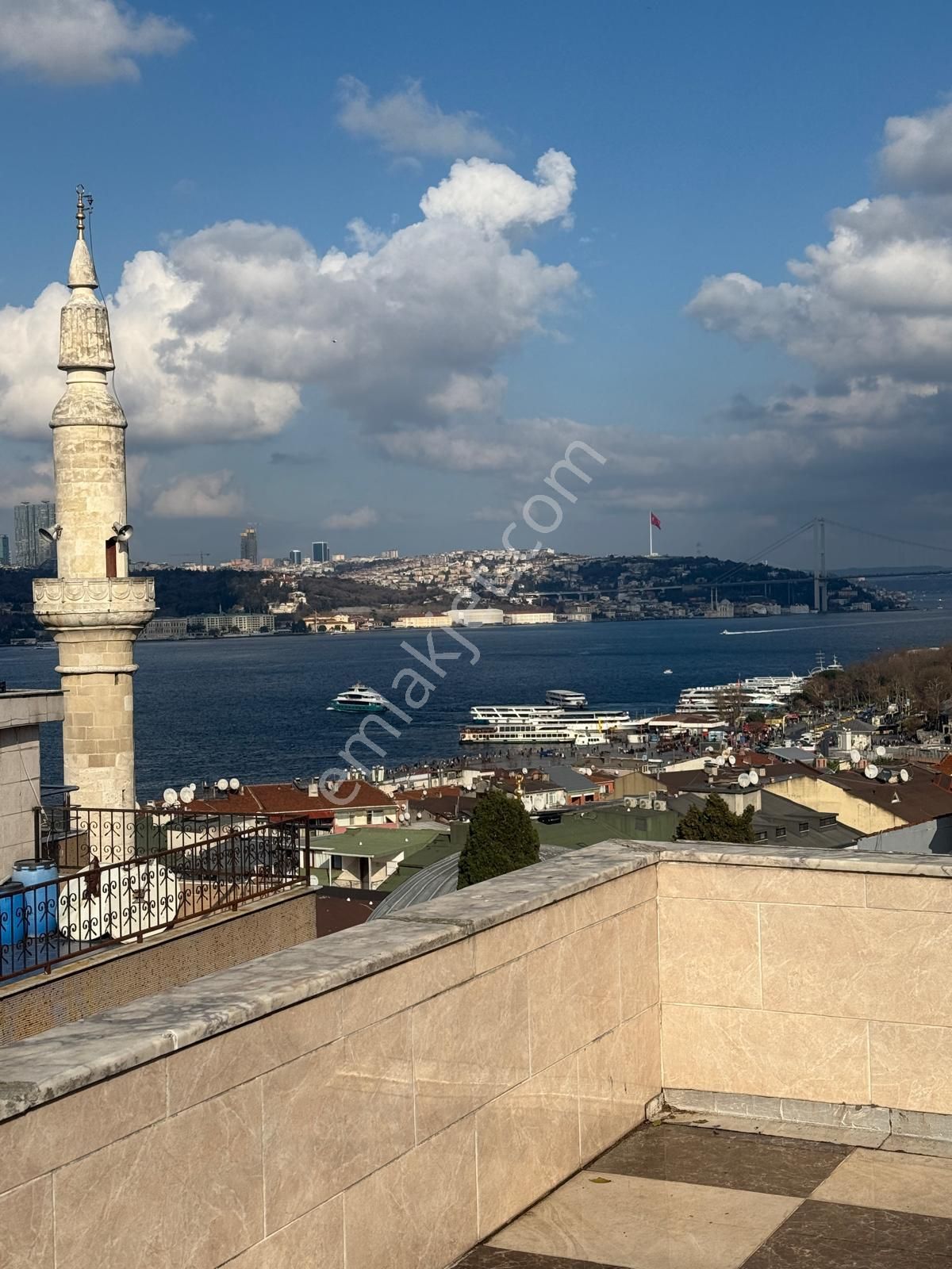 Üsküdar Aziz Mahmutta 220m2 3+2 Boğaz Manzaralı Satılık Dubleks - Görsel 6