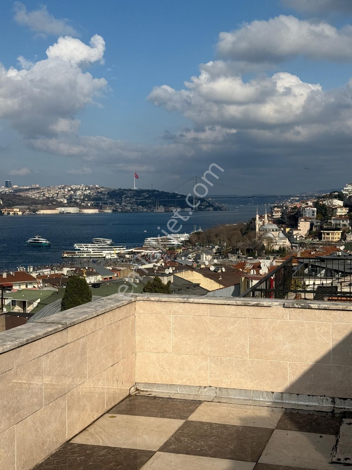 Üsküdar Aziz Mahmutta 220m2 3+2 Boğaz Manzaralı Satılık Dubleks - Görsel 2