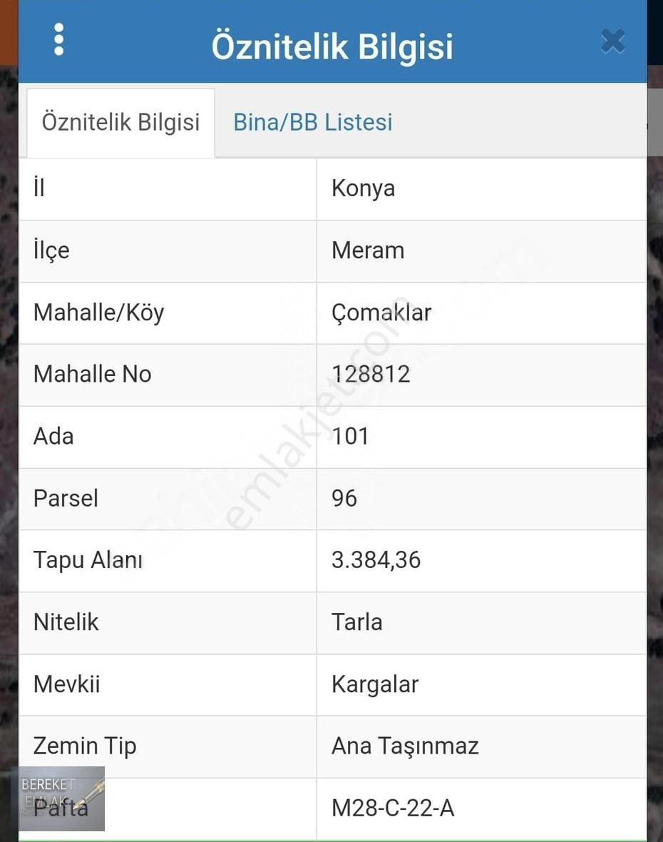 Meram Çomaklar Satılık Tarla Meram Çomaklar Mahallesi Küçük Bütçe Büyük Yatırım 3384 M2