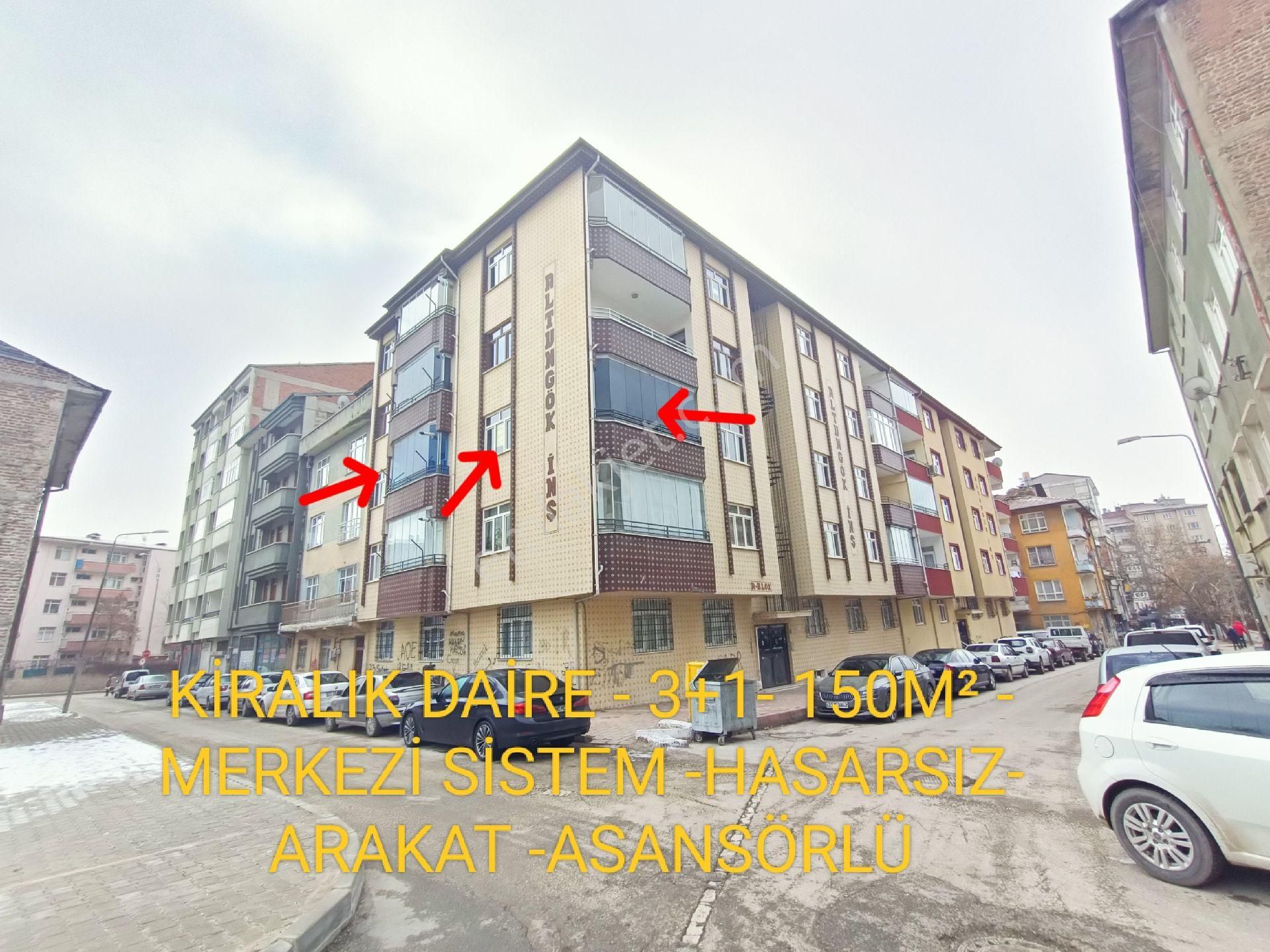 Elazığ Merkez İcadiye Kiralık Daire Turanlar Gayrimenkul'den İcadiye Mahallesinde Merkezi Sistem Kiralık Arakat 3+1 Geniş Daire