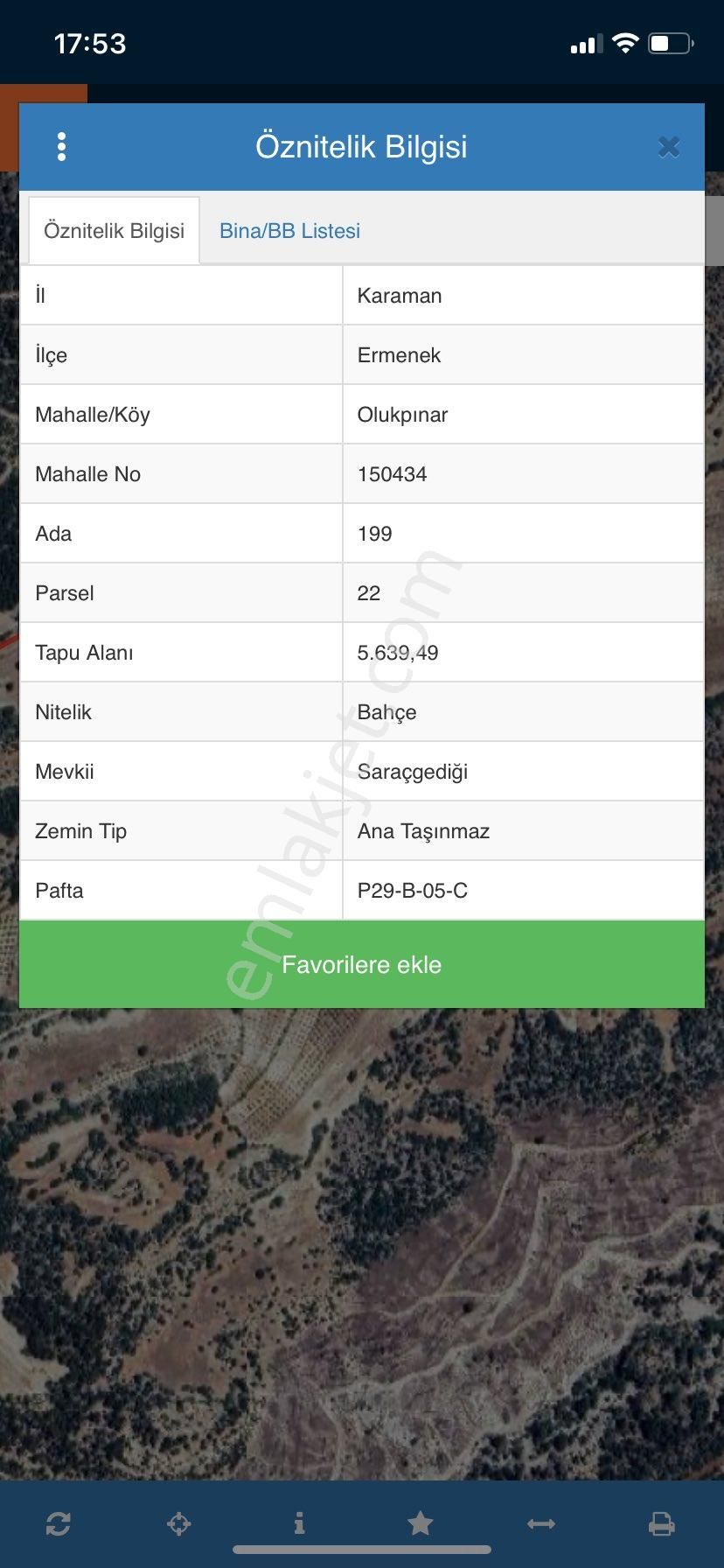 Karaman Ermenek Olukpınar Satılık Bahçe - Görsel 2