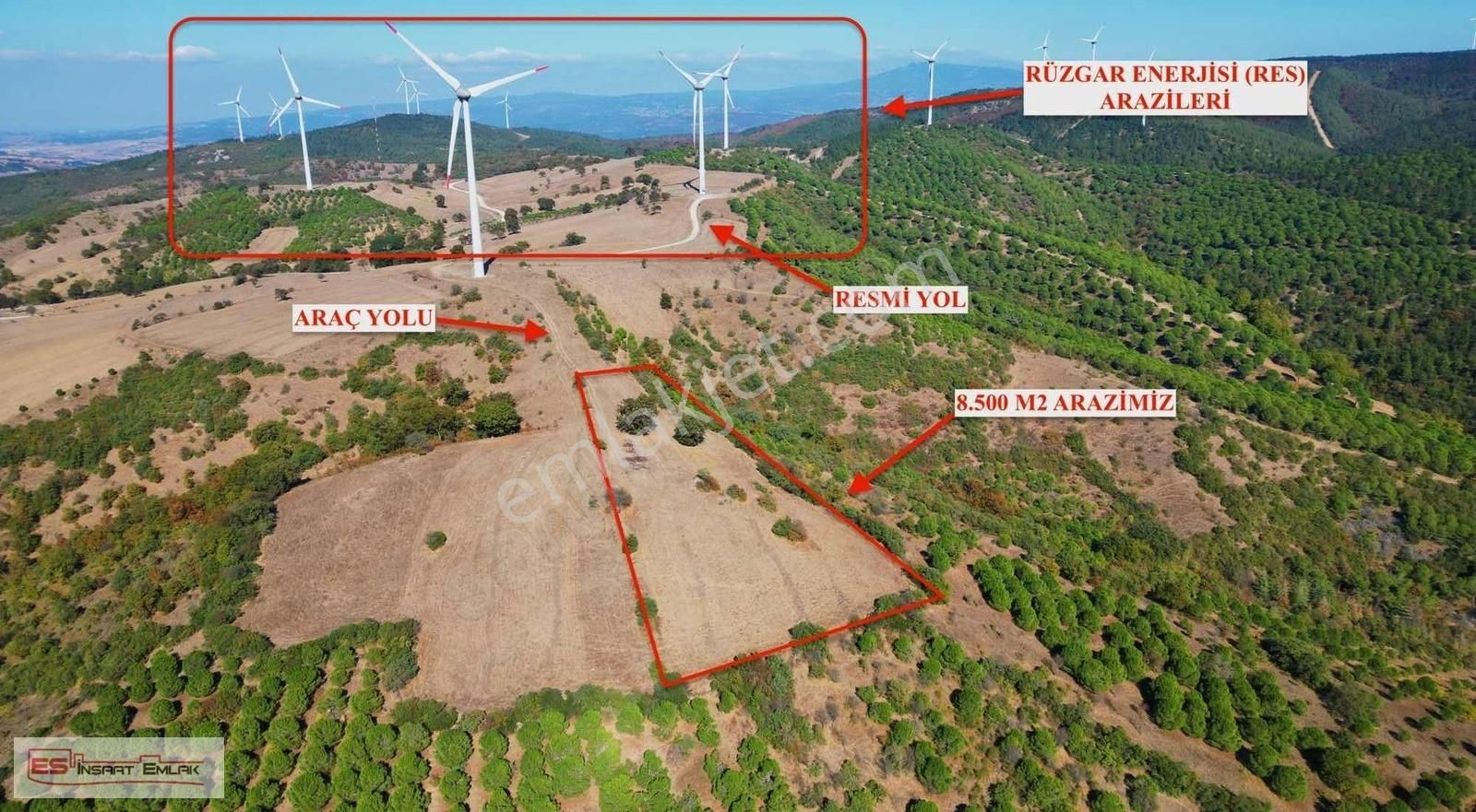 Kepsut Recep Satılık Tarla Acil Res Bölgesinde 8.500 M2 Emsalsiz Fiyata Yatırımlık Arazi