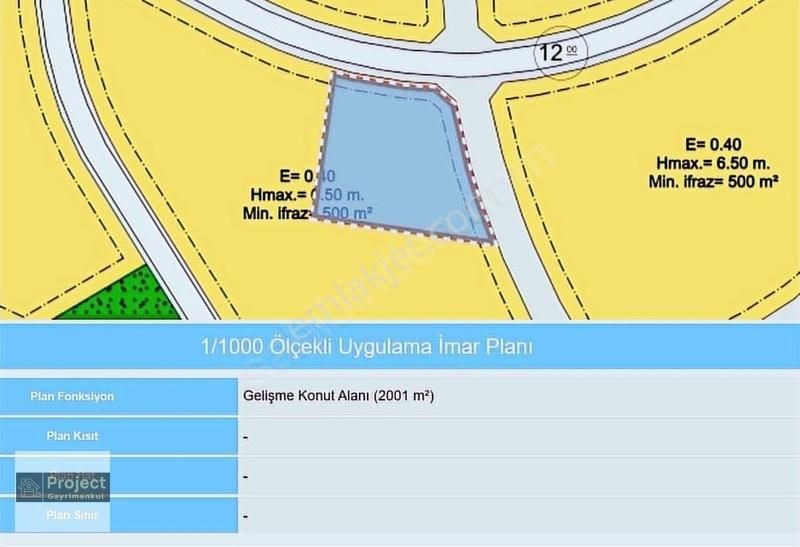 İzmit Kabaoğlu Satılık Villa İmarlı Century21 Project'ten Kabaoğlu Satılık Villa İmarlı Köşe Parsel