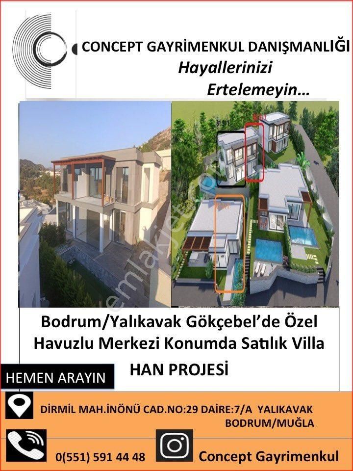 Bodrum Dirmil Satılık Villa Bodrum Yalıkavak Gökçebel 3+1 Özel Yüzme Havuzlu Delux Satılık Villa