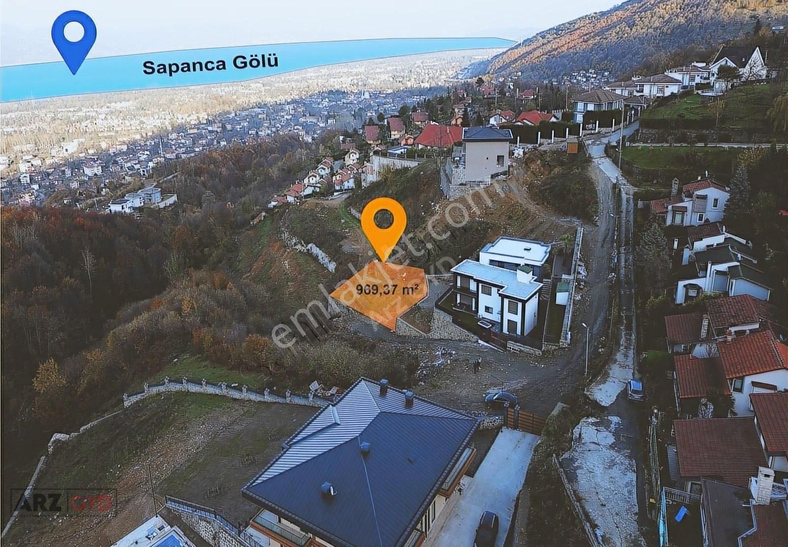 Sapanca Kurtköy Dibektaş Satılık Villa İmarlı Arz Gyd - Kesintisiz Göl Manzaralı %20 İmarlı Arsa