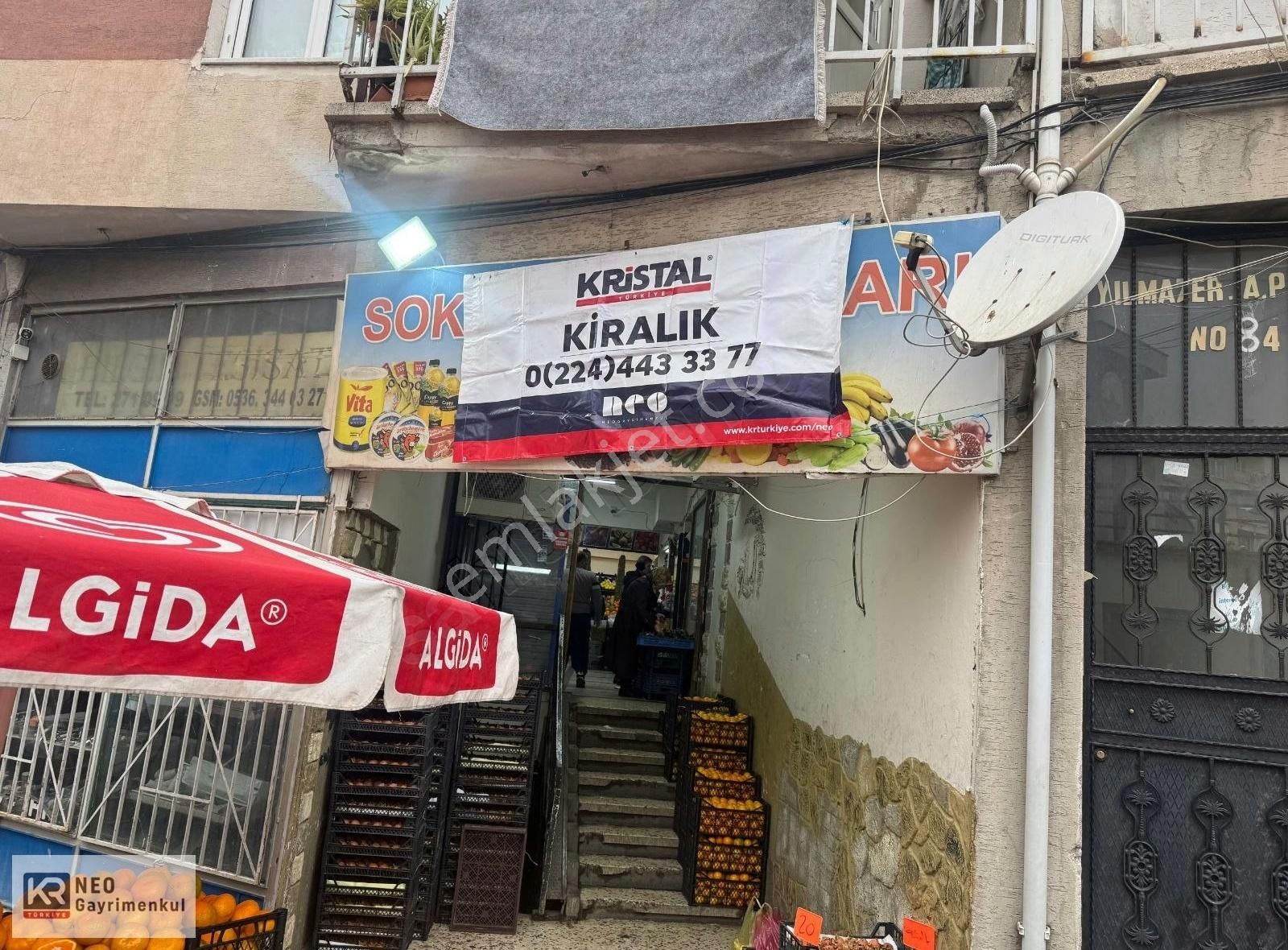 Osmangazi Selimiye Kiralık Dükkan & Mağaza Kr Neo'dan Çarşamba'da Cadde Üzerinde Kiralık İşyeri