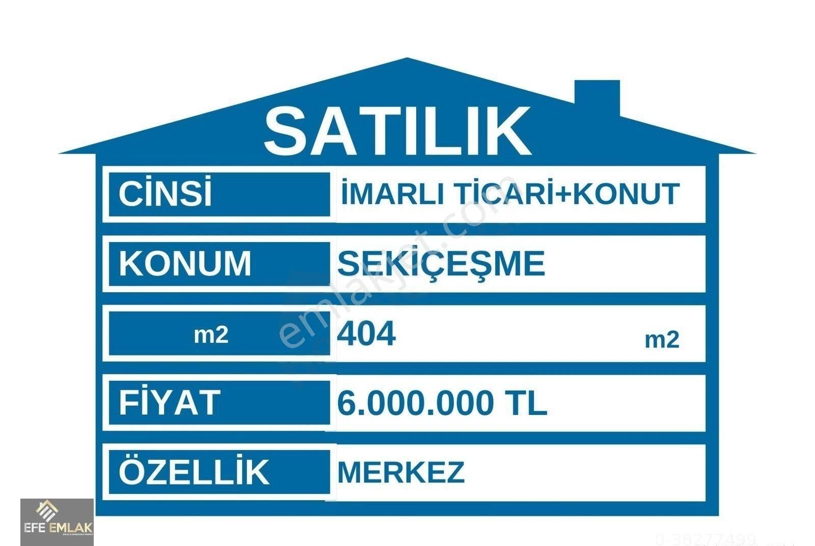 Karaman Merkez Sekiçeşme Satılık Ticari İmarlı Efe'den Karaman Merkez'de Kaçırılmayacak Fırsat!