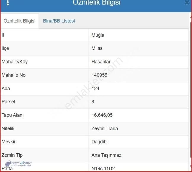 Milas Hasanlar Satılık Zeytinlik Bodrum Hasanlar Köyü Satılık Zeytinlik