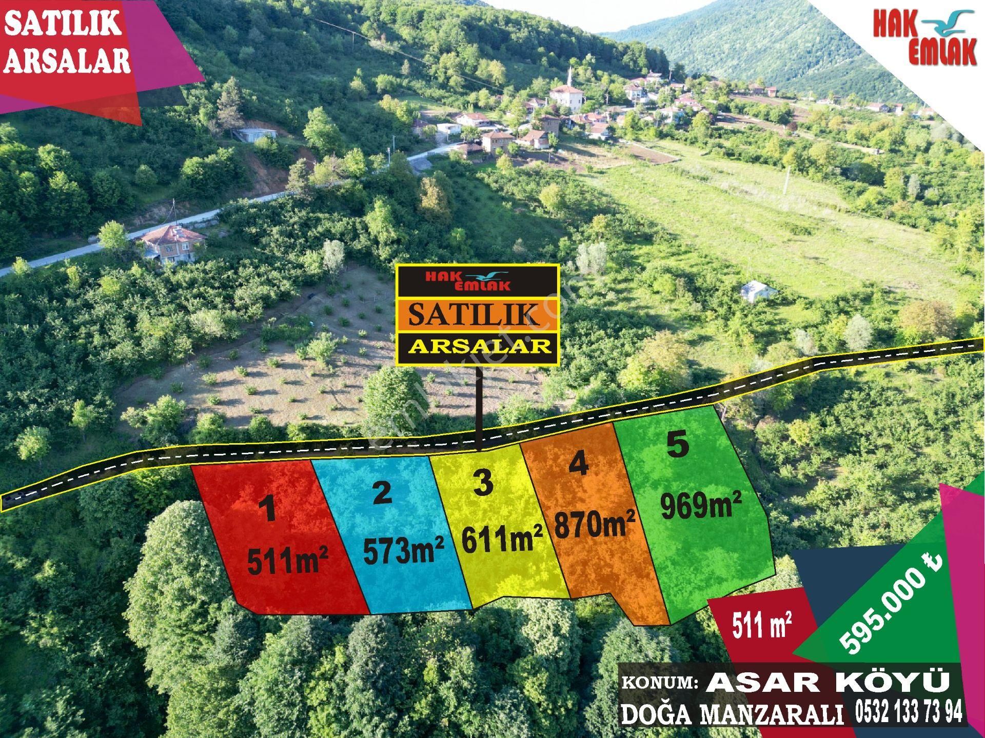 Düzce Merkez Asar Köyü (Açmalar) Satılık Konut İmarlı Hak Emlak'tan Asar Köyünde Satılık 511 M²'den Başlayan Parseller