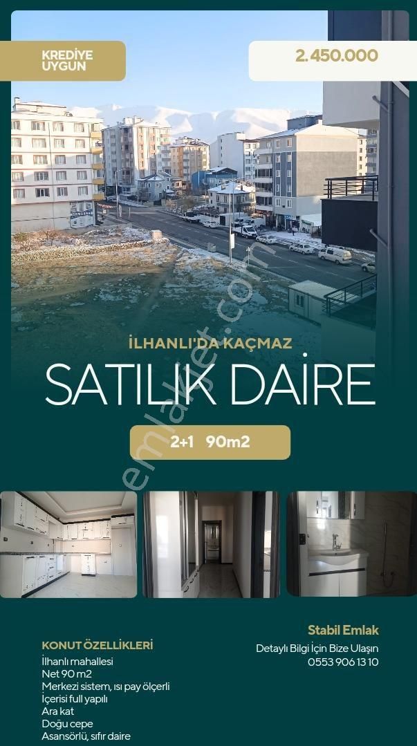 Niğde Merkez İlhanlı Satılık Daire Stabil Emlak'tan İlhanlı Ana Yol Üzeri Satılık Sıfır Ara Kat Daire