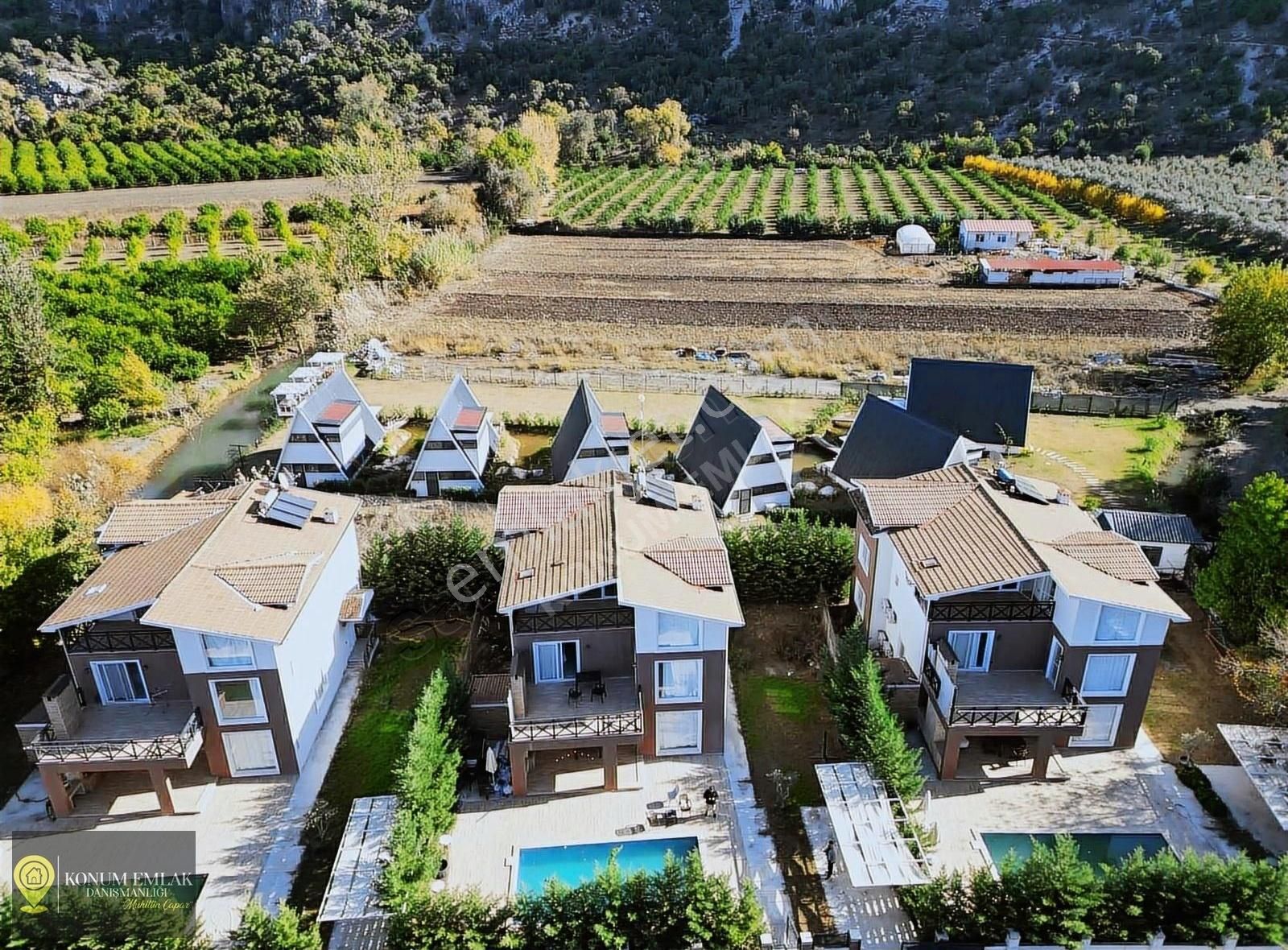 Ortaca Okçular Satılık Villa Muğla Ortaca Dalyan'da Satılık 3 Adet Villa Ve 3 Adet Bungalov