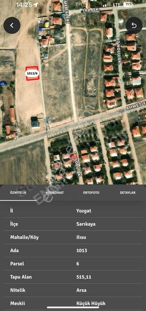 Sarıkaya Battalgazi Satılık Konut İmarlı Mesire Alanı Yani Satılık Villa Parseli