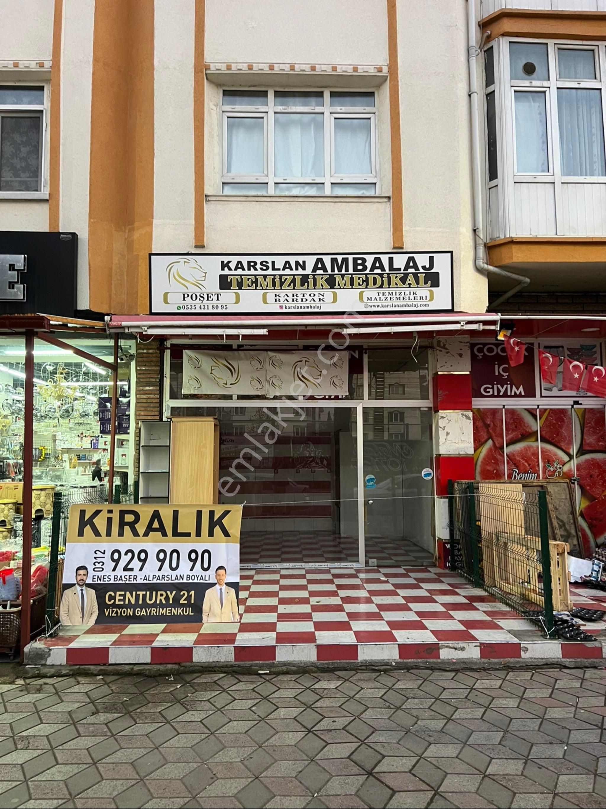 Sincan Mareşal Çakmak Kiralık Dükkan & Mağaza Century 21 Vizyon'dan Atatürk Caddesi Üzerinde Kiralık Dükkan