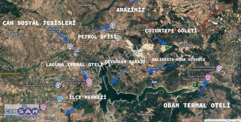 Sındırgı Umurlar Satılık Tarla Balıkesir Sındırgı'da 5.818 M2 Yerleşim İçinde Düz Fırsat Arazi